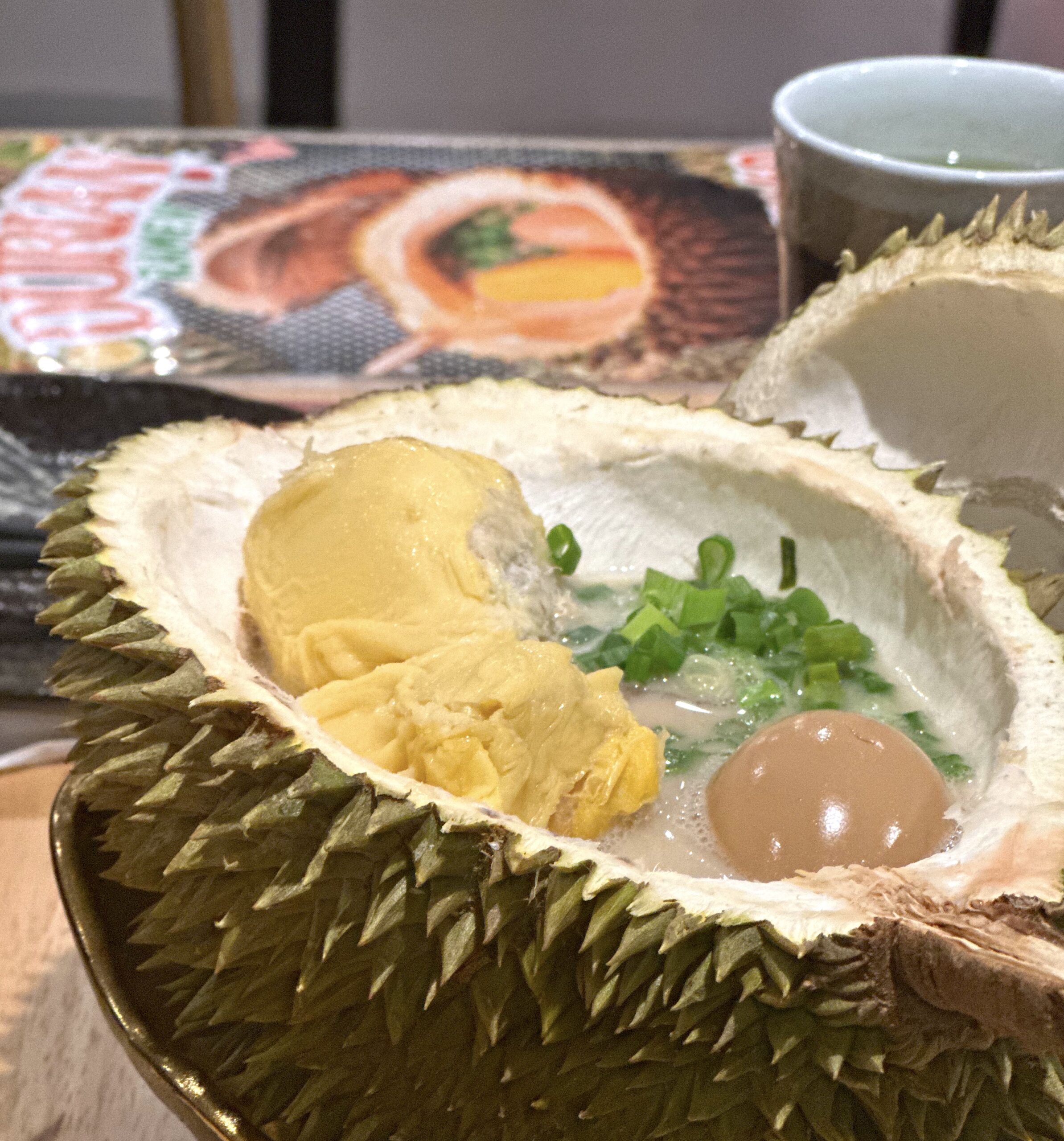 Durian ramen at menya shishido pj almost tore our gang apart. Here's what we think about this bold rm40 dish | weirdkaya