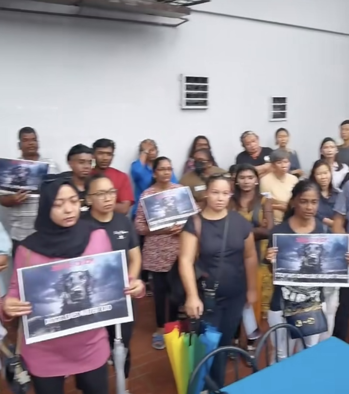 Supporters demonstrate for justice for Kopi