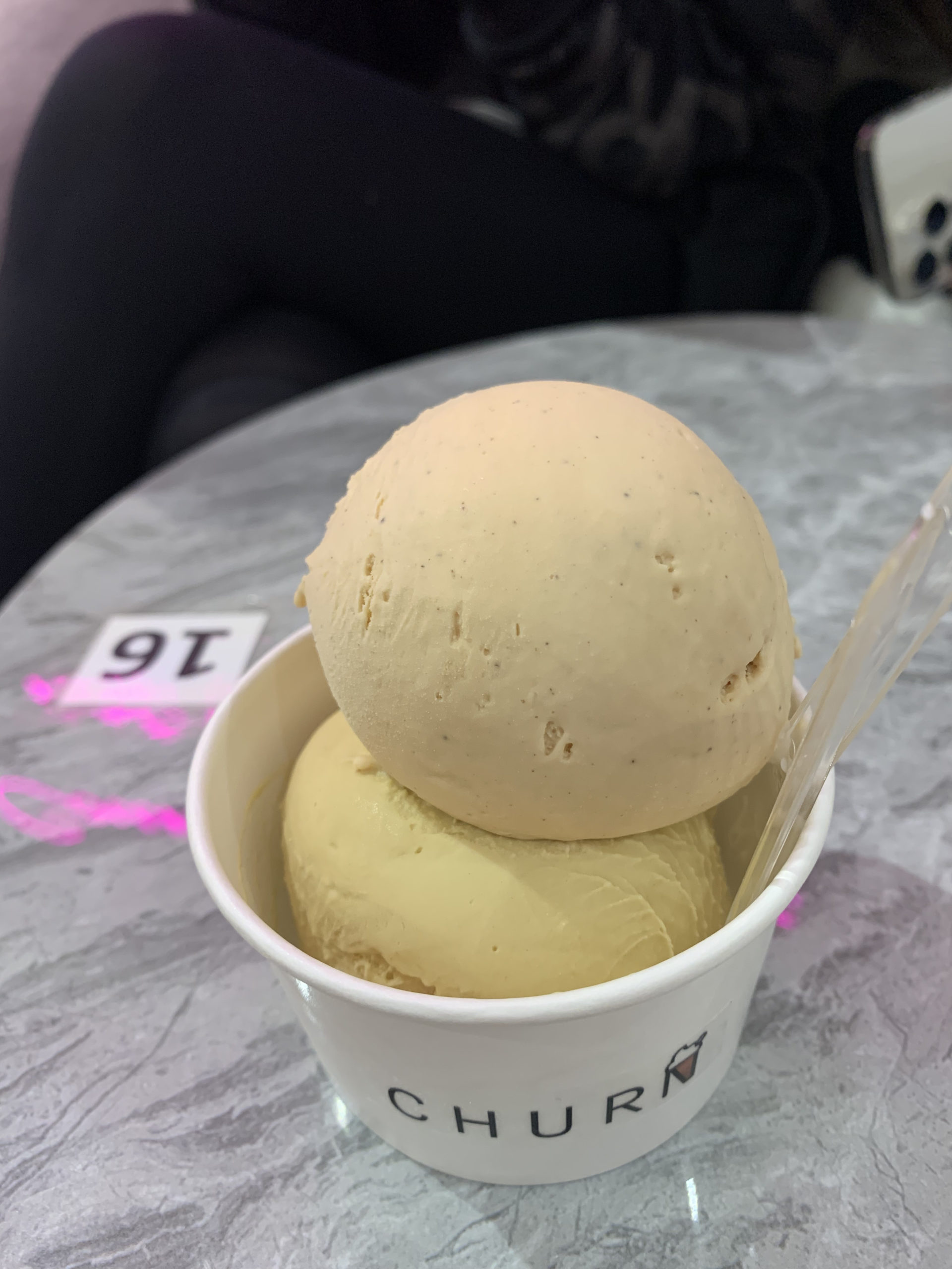 Double scoop ice cream (rm18. 50)