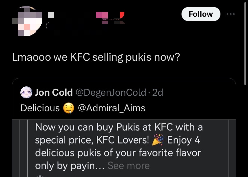 Kfc indonesia is selling pukis and we can't help but giggle over its name - comment
