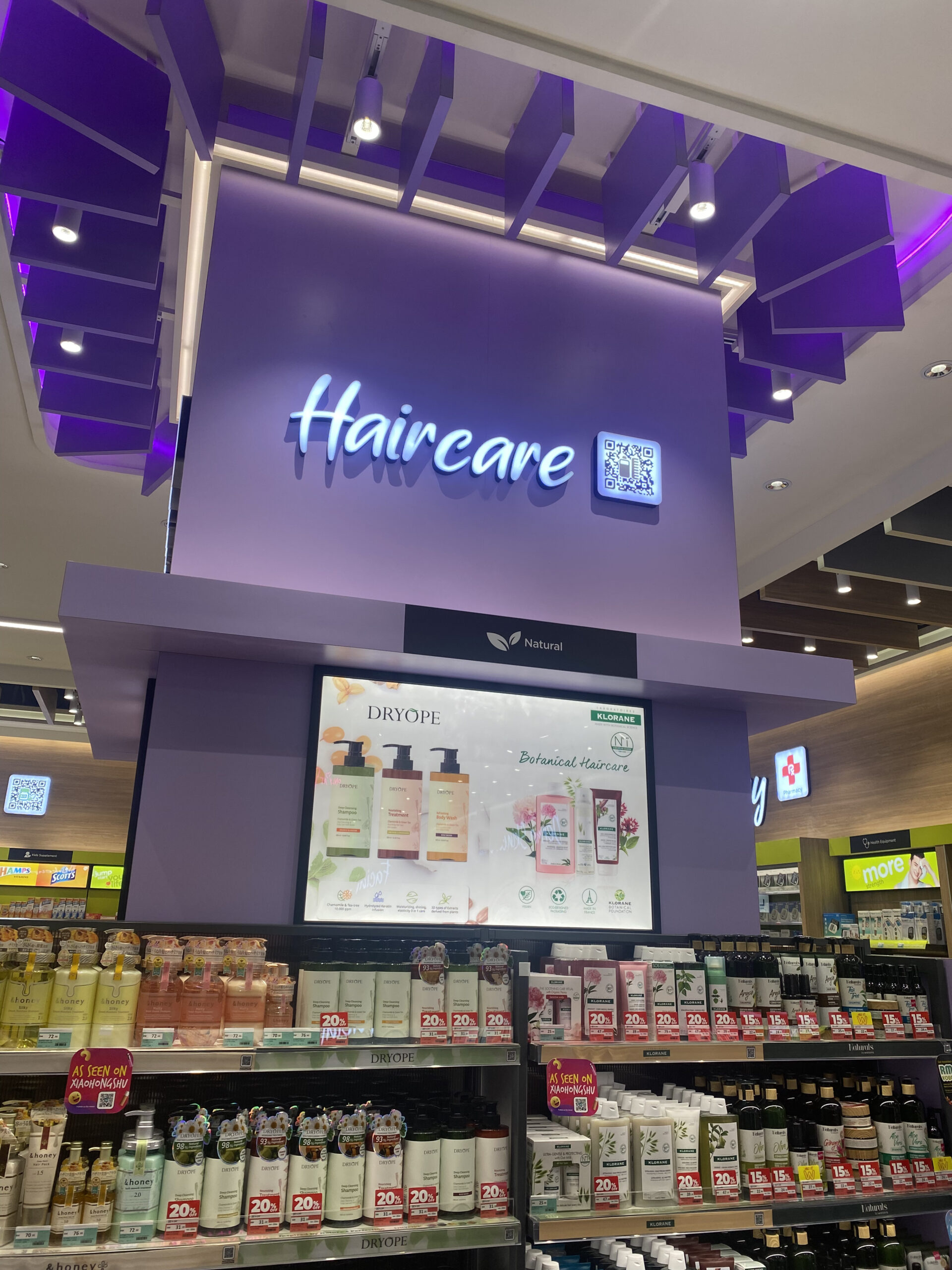 Watsons 700th store ksl esplanade mall  - haircare section