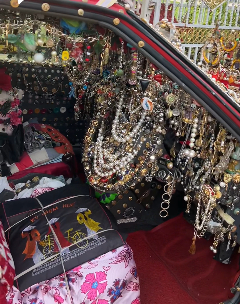 M'sian man decorates proton saga with jewellery and figurines