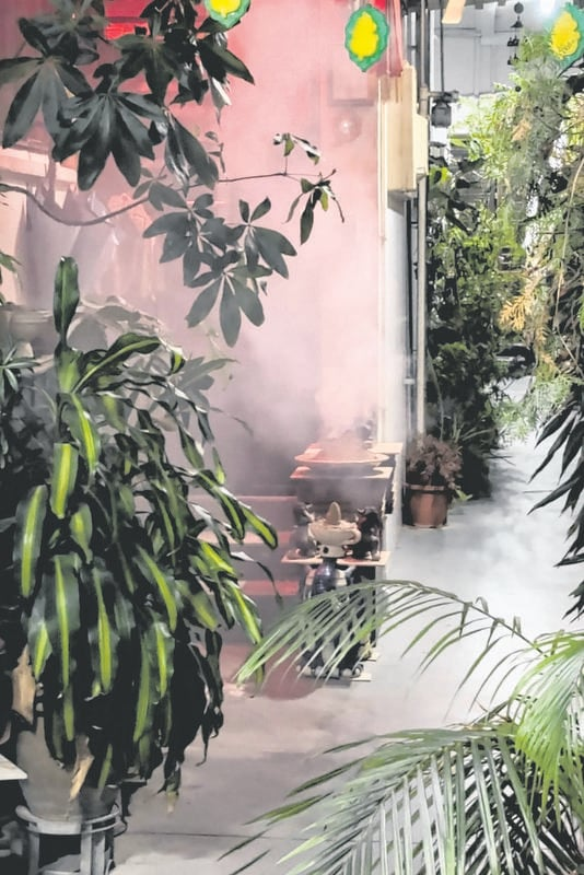 Incense being burnt at Yishun apartment