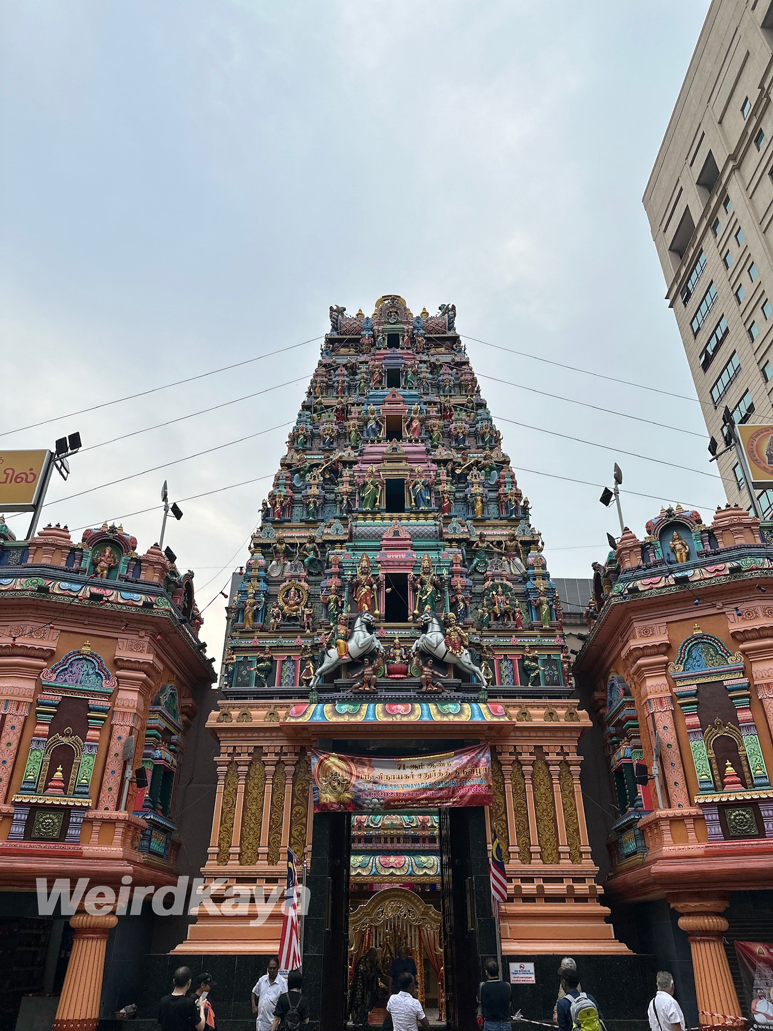 Indian temple at petaling street, kl