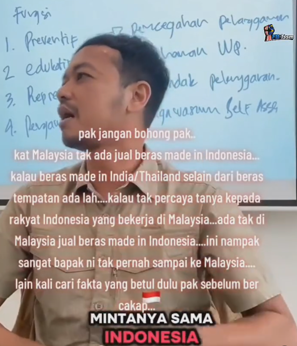 indonesia teacher talking about malaysia