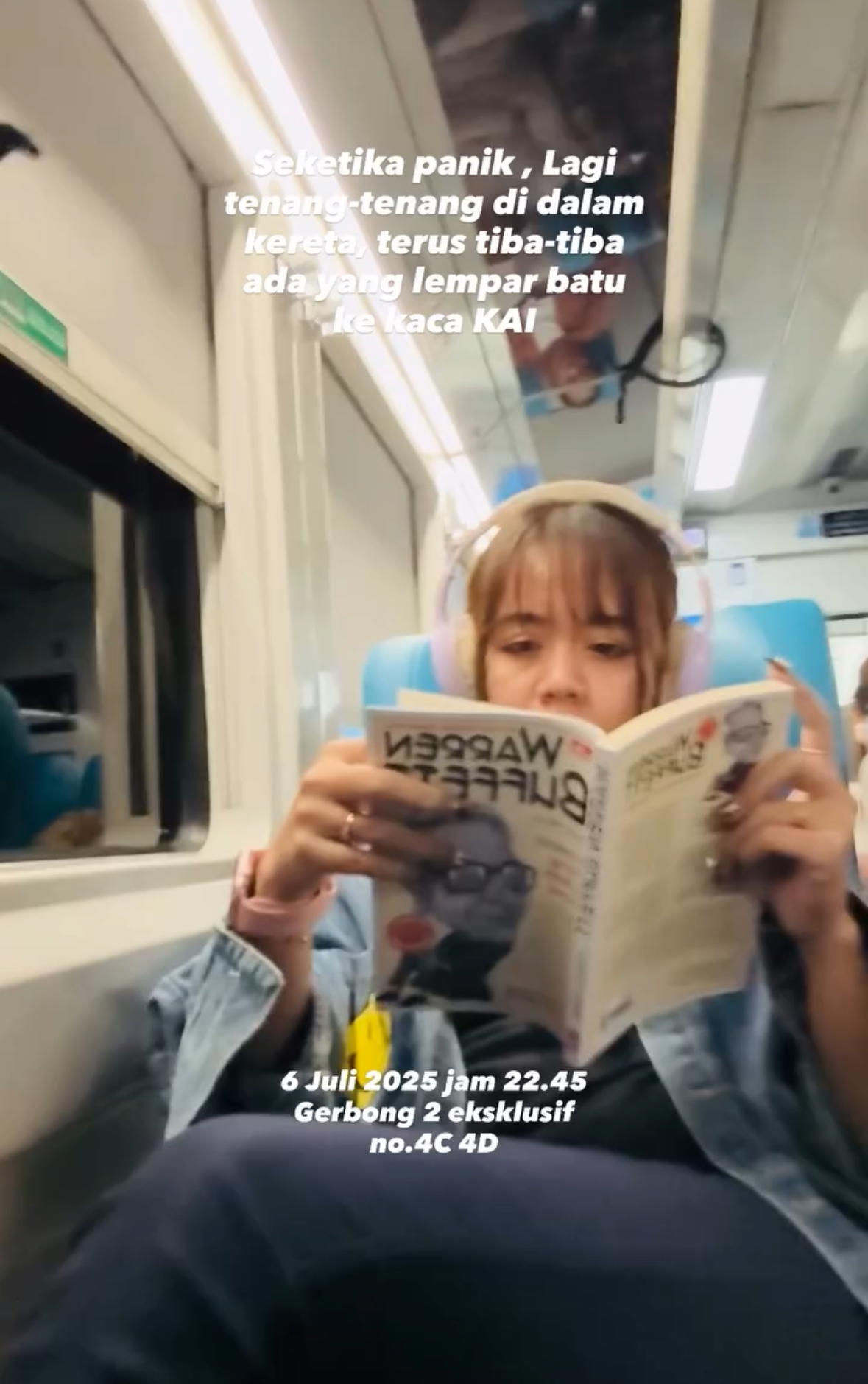 Indonesian Woman’s Face Cut By Flying Glass After Rock Smashes Train Window During Jogja–Surabaya Night Ride