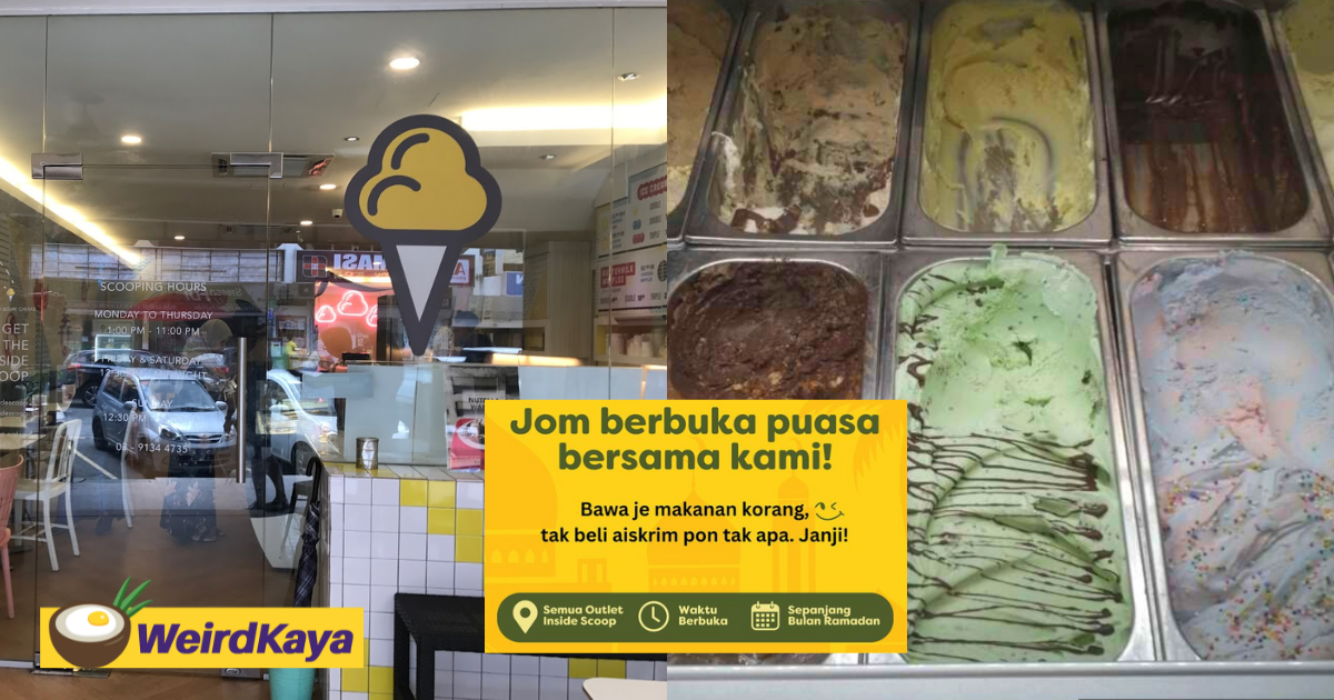 Inside scoop welcomes m'sians to buka puasa at its stores even if you don't feel like ordering anything | weirdkaya