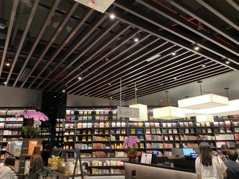 Interior of tsutaya bookstore