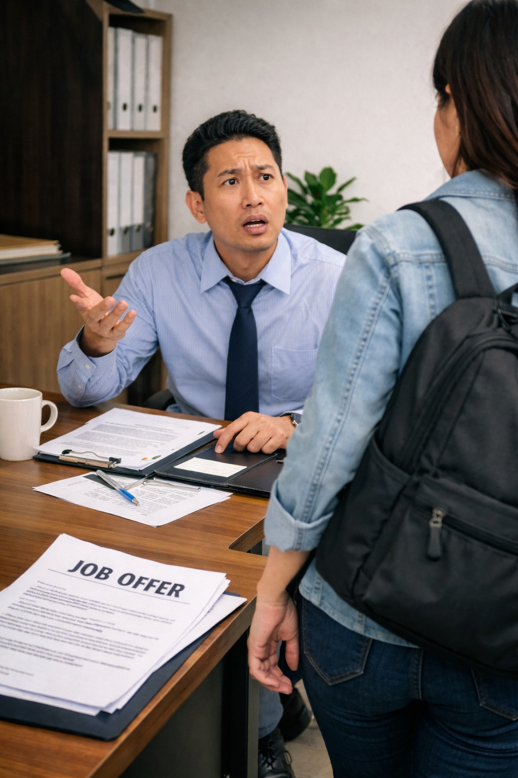 interview - job - confrontation