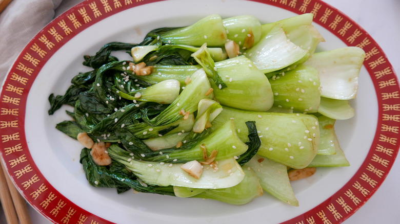 Stir fried bok choy