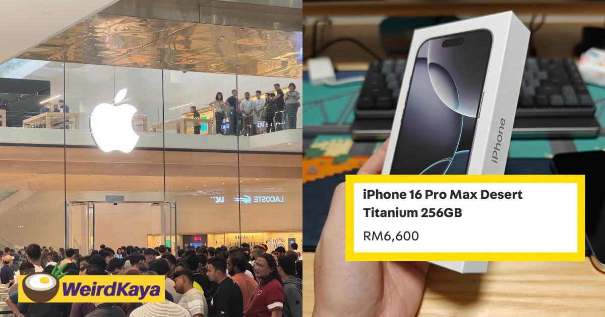 Iphone 16 series resold online just 20 minutes after launch for as high as rm6,600 | weirdkaya