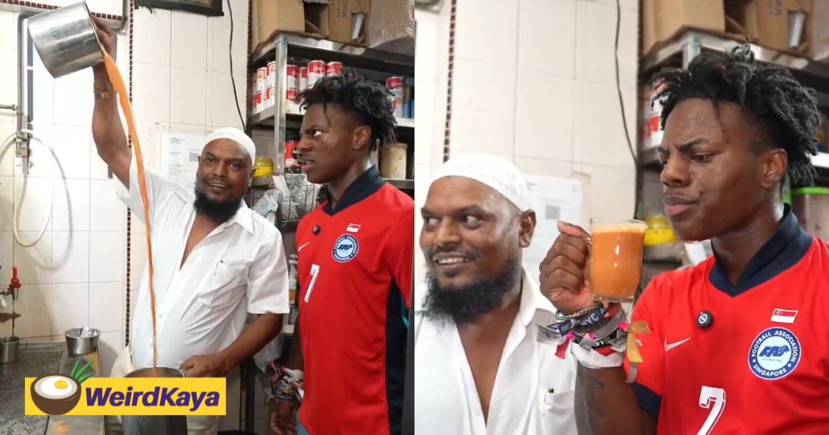 Ishowspeed calls teh tarik ‘singaporean tea’ during his sg tour | weirdkaya