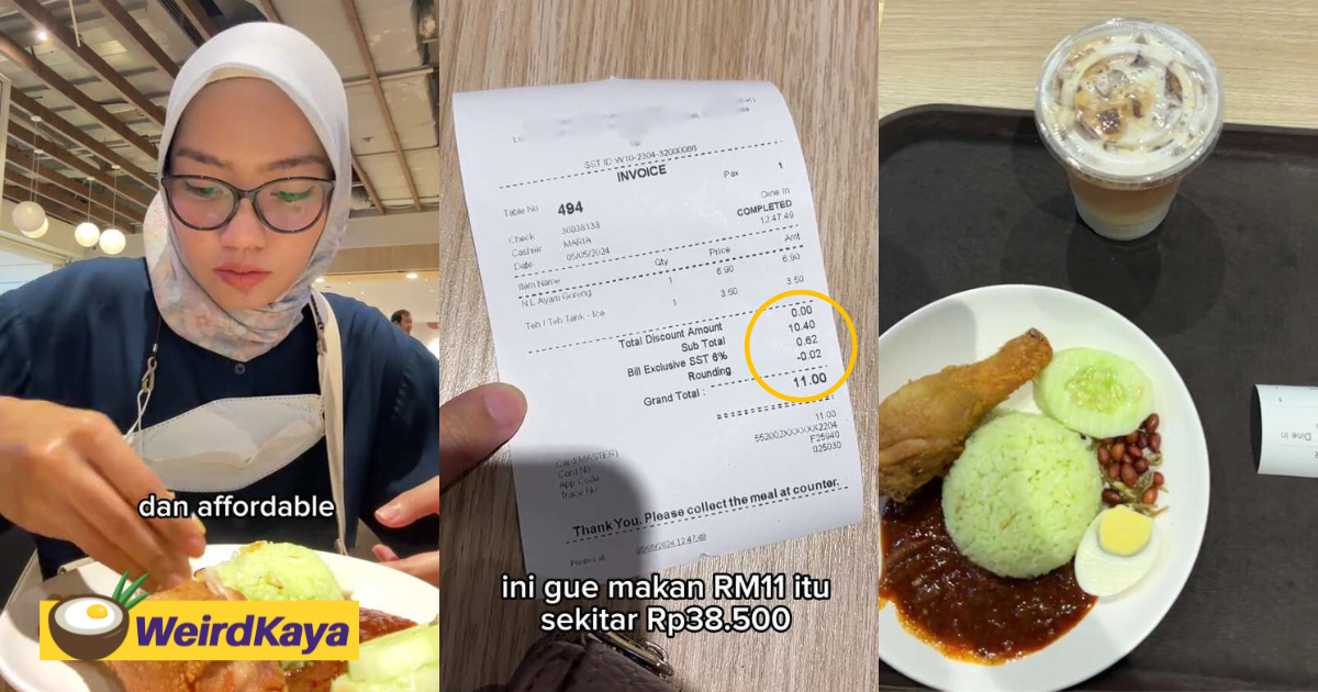 'it's a culture shock! ' - indonesian student surprised to find cheap food at a m'sian mall | weirdkaya