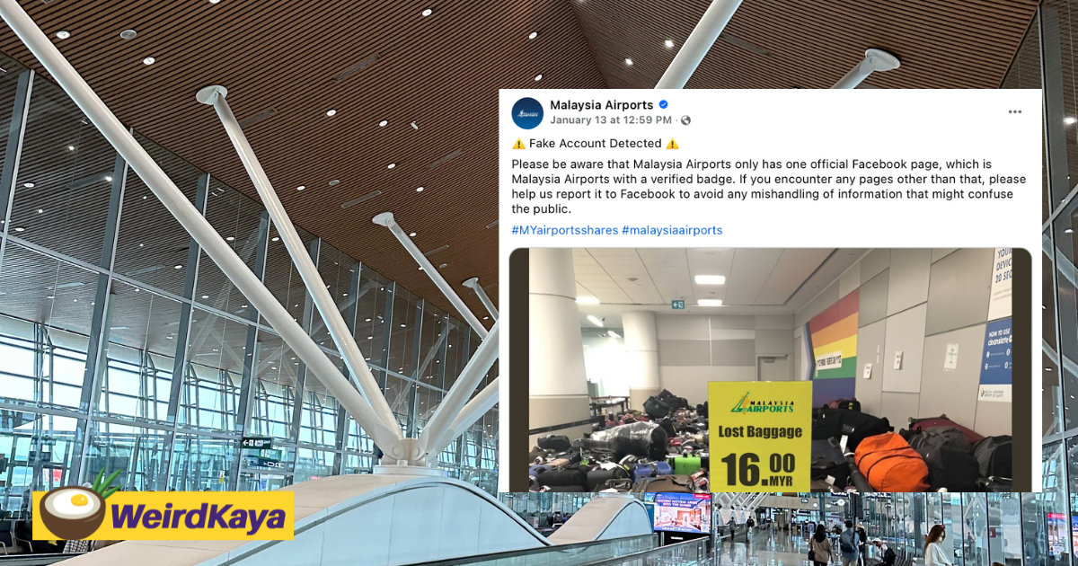 'it's fake' - malaysia airports warns public not to fall for rm16 lost luggage scam | weirdkaya