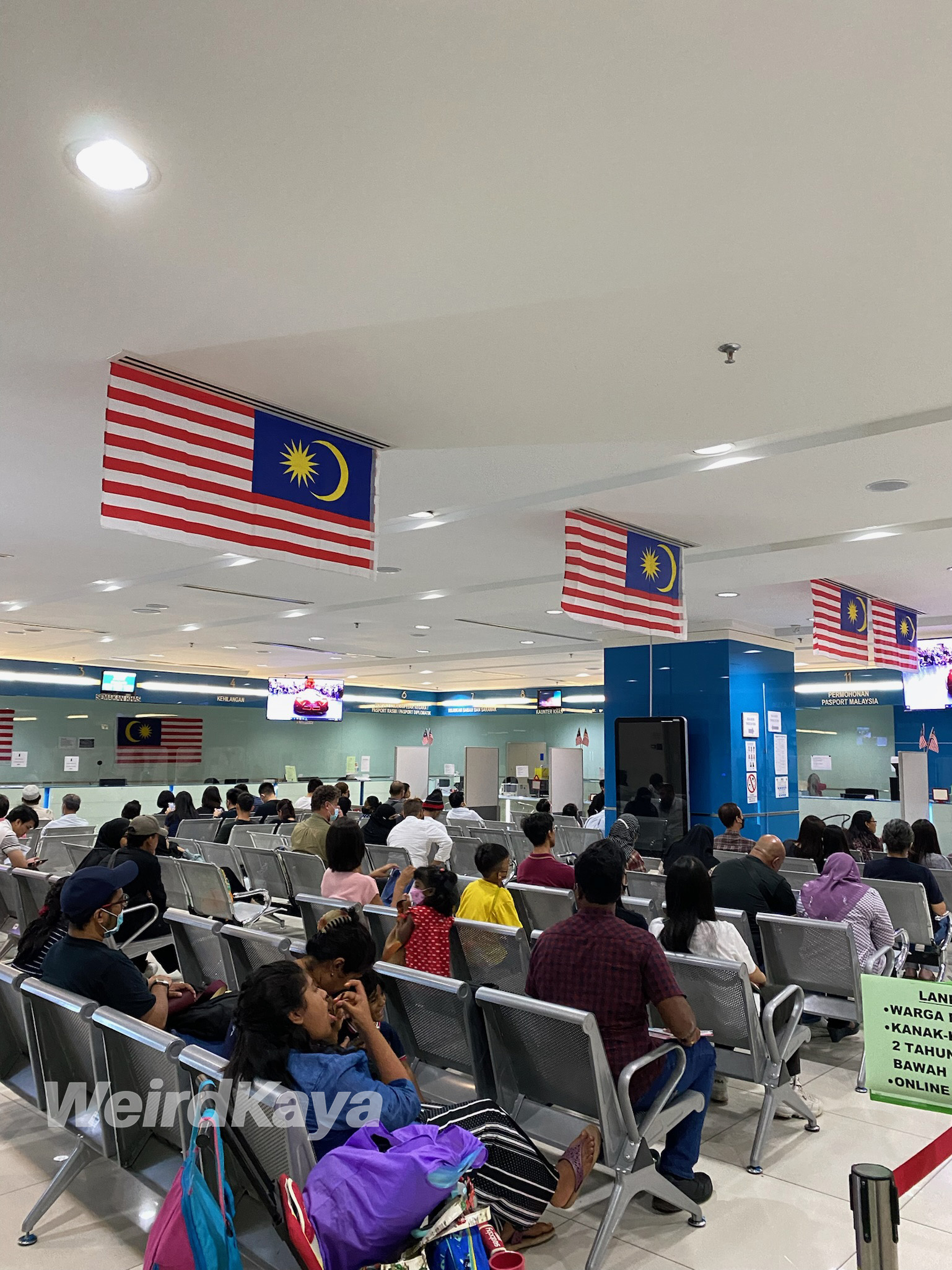 Jabatan imigresen passport malaysia waiting area