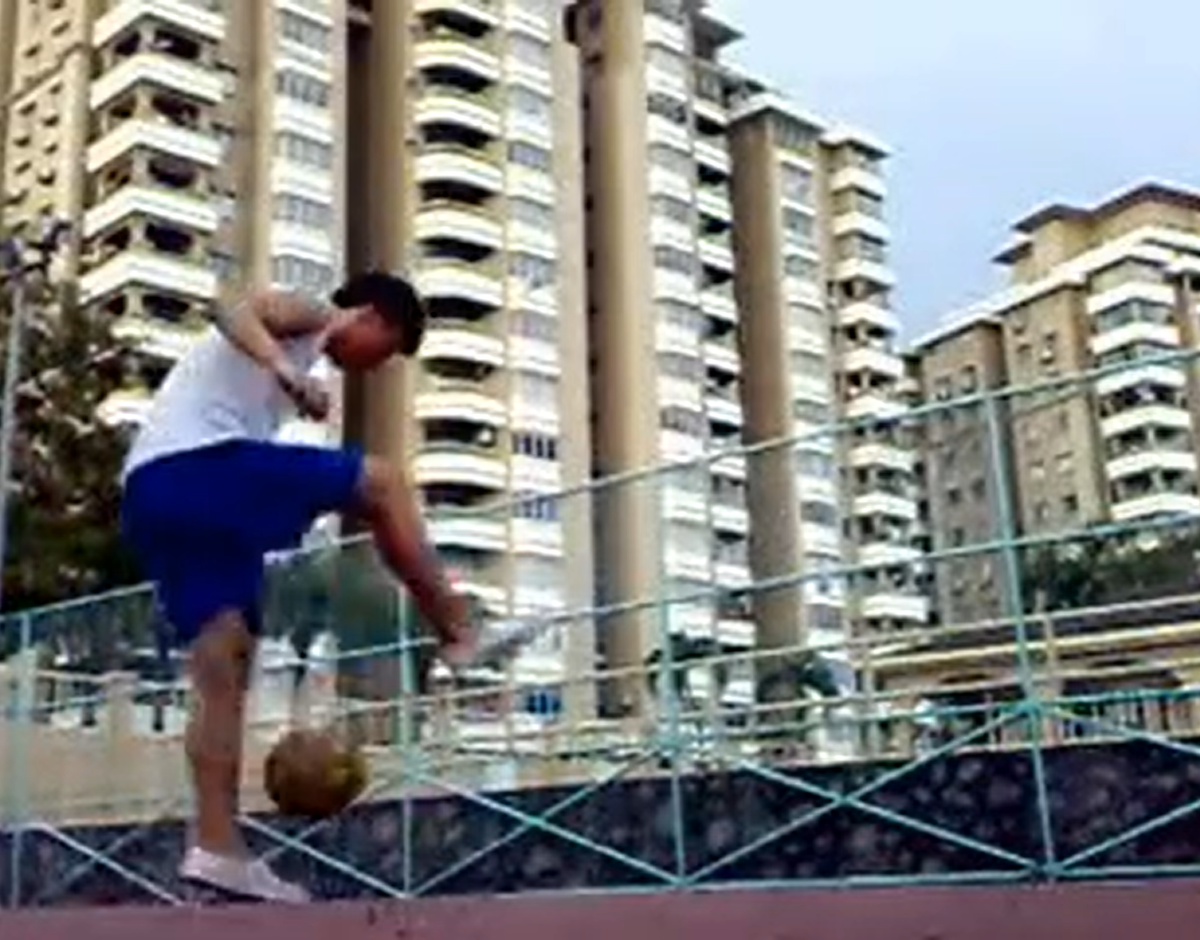 Jason practising