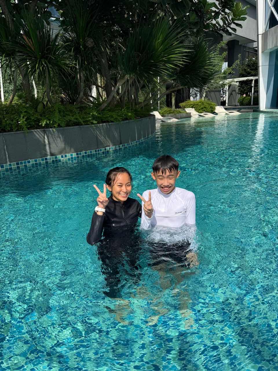 JJ with her student