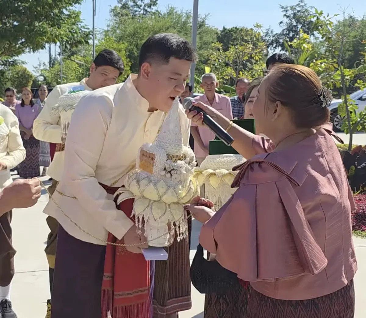 Jordan during ceremony
