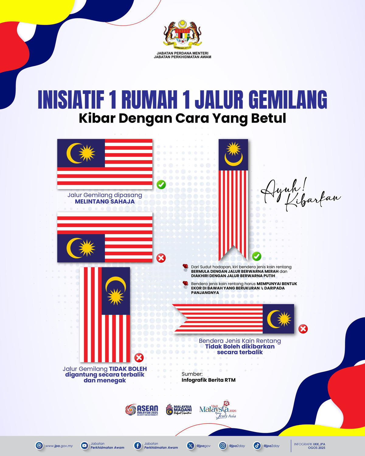 JPA guideline on flying Jalur Gemilang