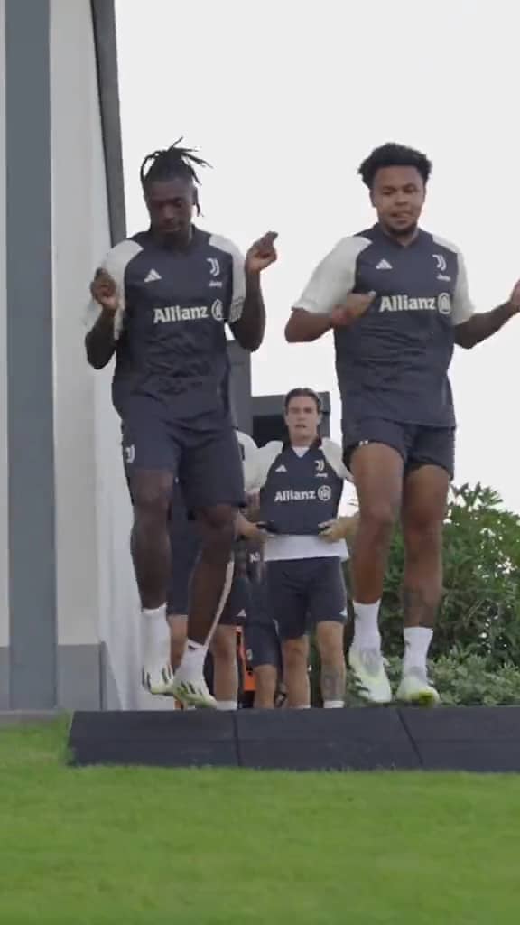 Juventus player doing training