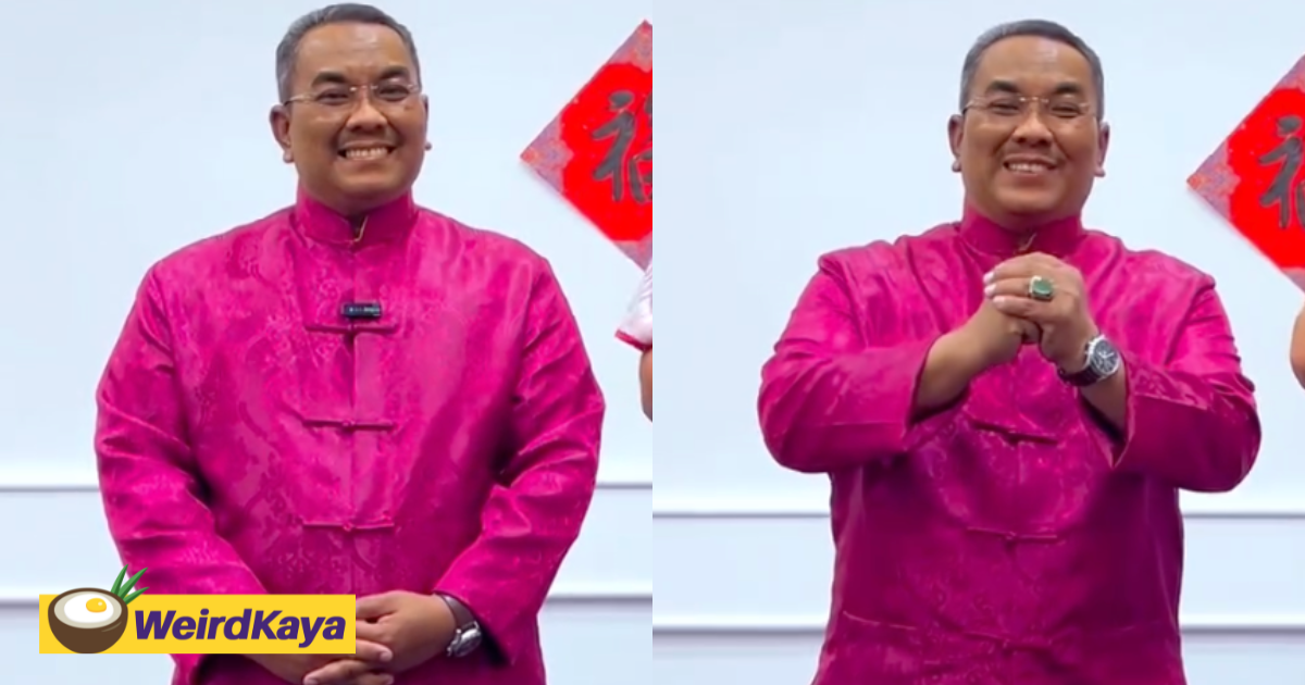 Kedah mb sanusi wears traditional chinese costume & wishes happy cny in mandarin | weirdkaya