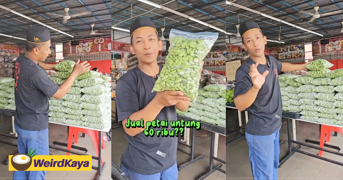 Kelantan man earns rm60k a month by selling petai sourced from thailand, netizens amazed | weirdkaya
