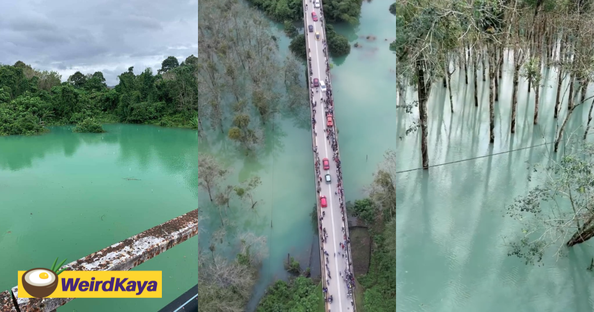 River in kelantan turns jade green after massive floods, leaves m'sians stunned | weirdkaya