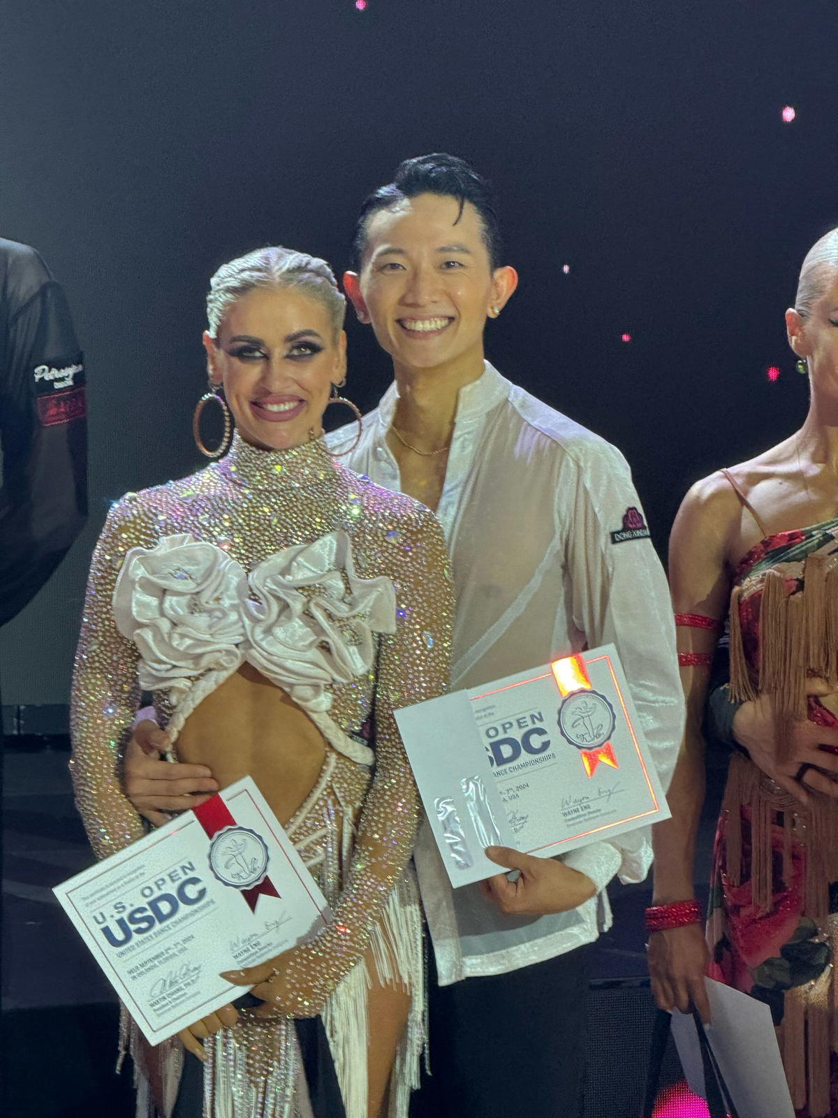 Kelvin and partner won dance competition