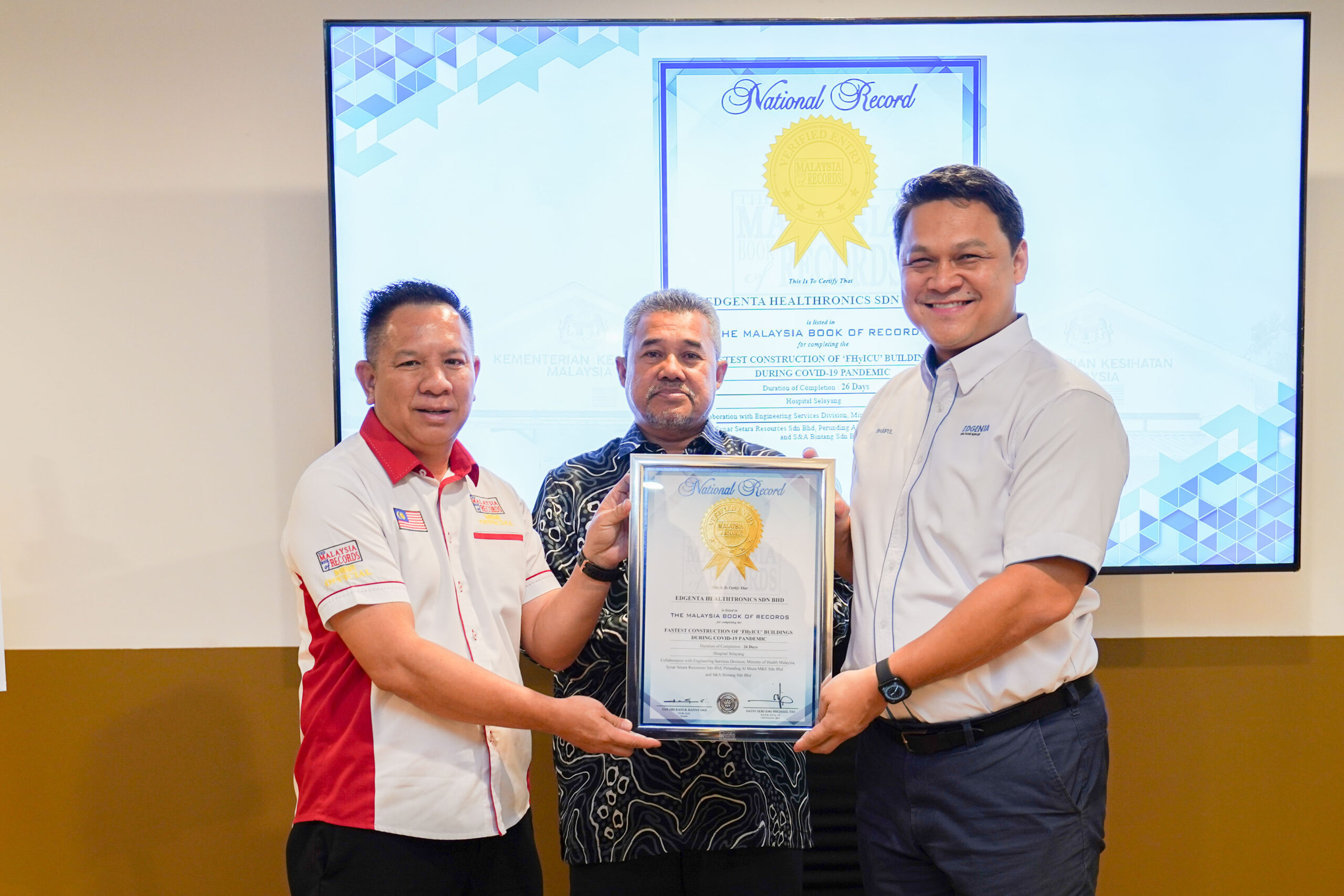 UEM Edgenta Recognised by Malaysia Book of Records for Rapid ...