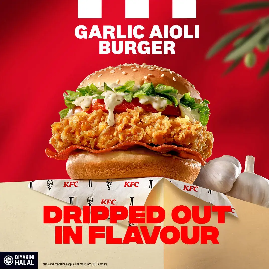 KFC Garlic Aioli Burger