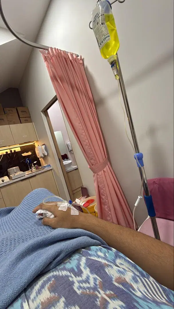 Khairul Aming hospitalised