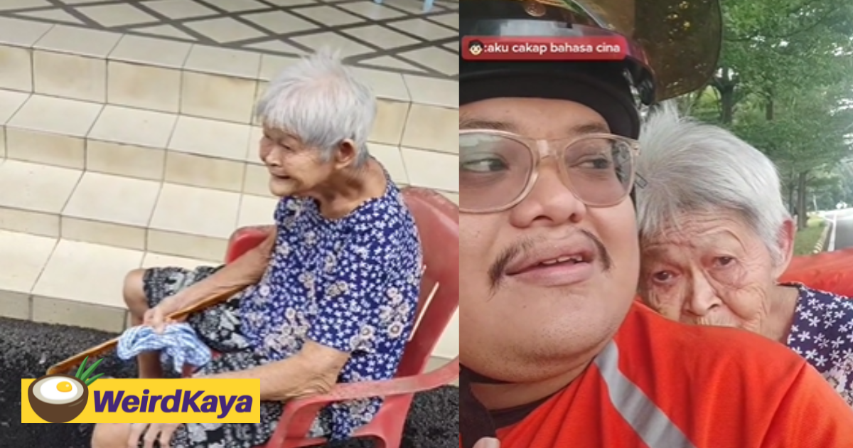 [VIDEO] Food Delivery Rider Helps Lost Elderly Woman Return Home In Puchong