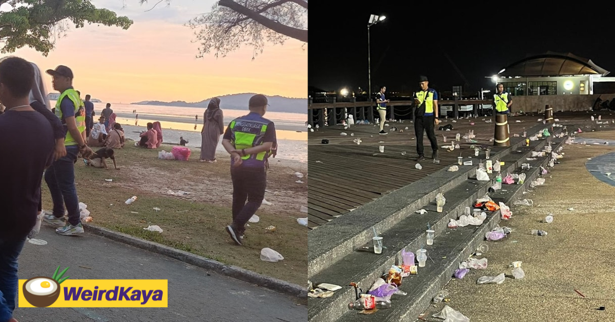 Kota kinabalu faces serious littering issues during holiday as visitor numbers increase, dbkk takes action | weirdkaya