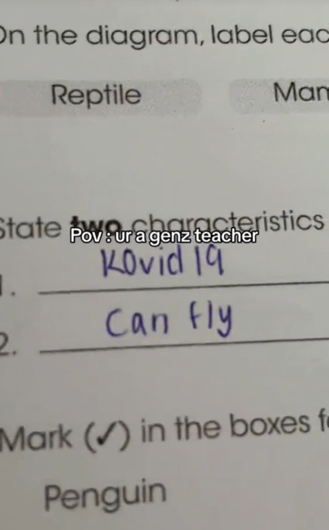 Student writes 'kovid 19' in assignment