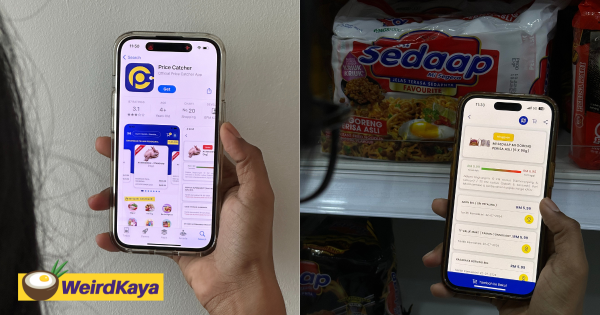 Kpdn urges m'sians to download 'price catcher' app to help catch vendors who raise prices | weirdkaya