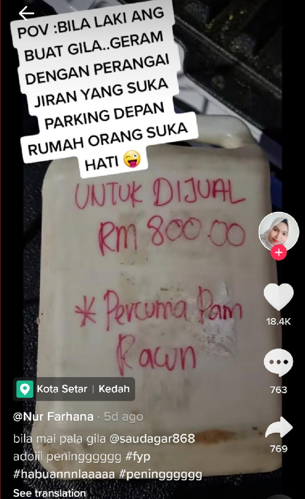 Want your car to be sold off for rm800? Park like this driver and discover how! | weirdkaya