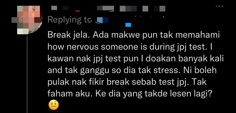 M'sian girl threatens to break up with fiancé after he failed his driving test twice