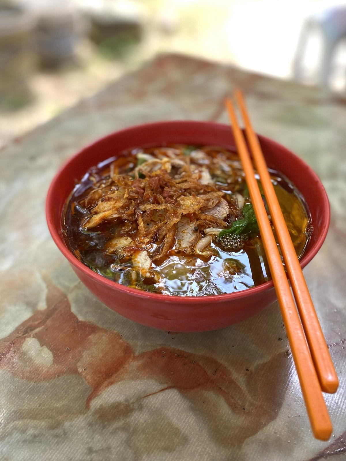 This hidden tree-shaded noodle stall at taman desa serves tasty prawn mee soup at rm7 | weirdkaya