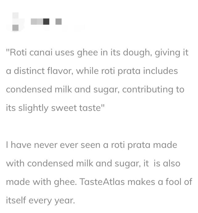 'it's different from s'pore's roti prata' — tasteatlas defends msia’s roti canai's no. 1 ranking comment 2