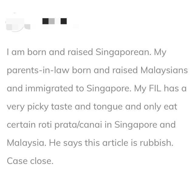 'it's different from s'pore's roti prata' — tasteatlas defends msia’s roti canai's no. 1 ranking comment 1