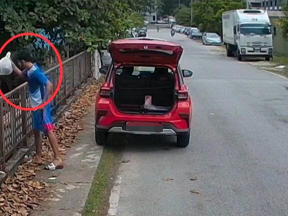 M'sian college student throws rubbish into river in sunway, later turns himself in to police