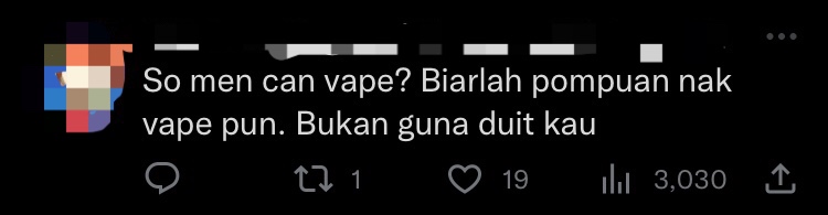 M'sians have mixed reactions over post of hijab-clad woman vaping by public health malaysia comment 2