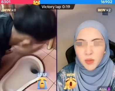 M'sian content creators wash their faces with toilet water in disgusting tiktok challenge