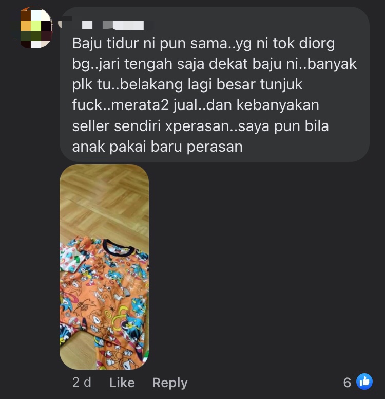 M'sian mom stunned to find sexy design of naked women on pyjamas, said she thought it was leaves comment 3