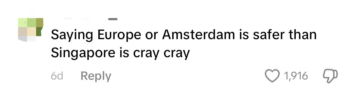 'too many perverts here' — sg woman says she moved to amsterdam as she felt unsafe comment 2