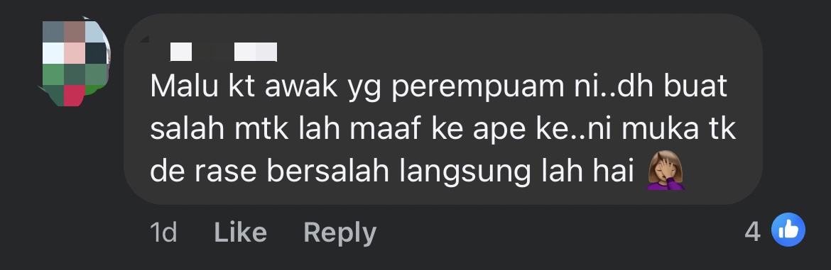 'never said sorry! ' — m'sian man slams woman for double parking & making him wait 30 mins comment 3