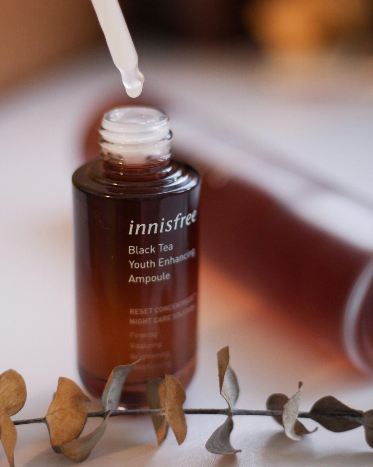 Innisfree's black tea youth enhancing line