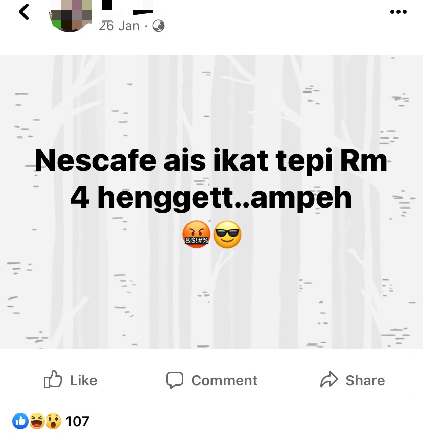 M'sians complain about kopitiam's nescafe 