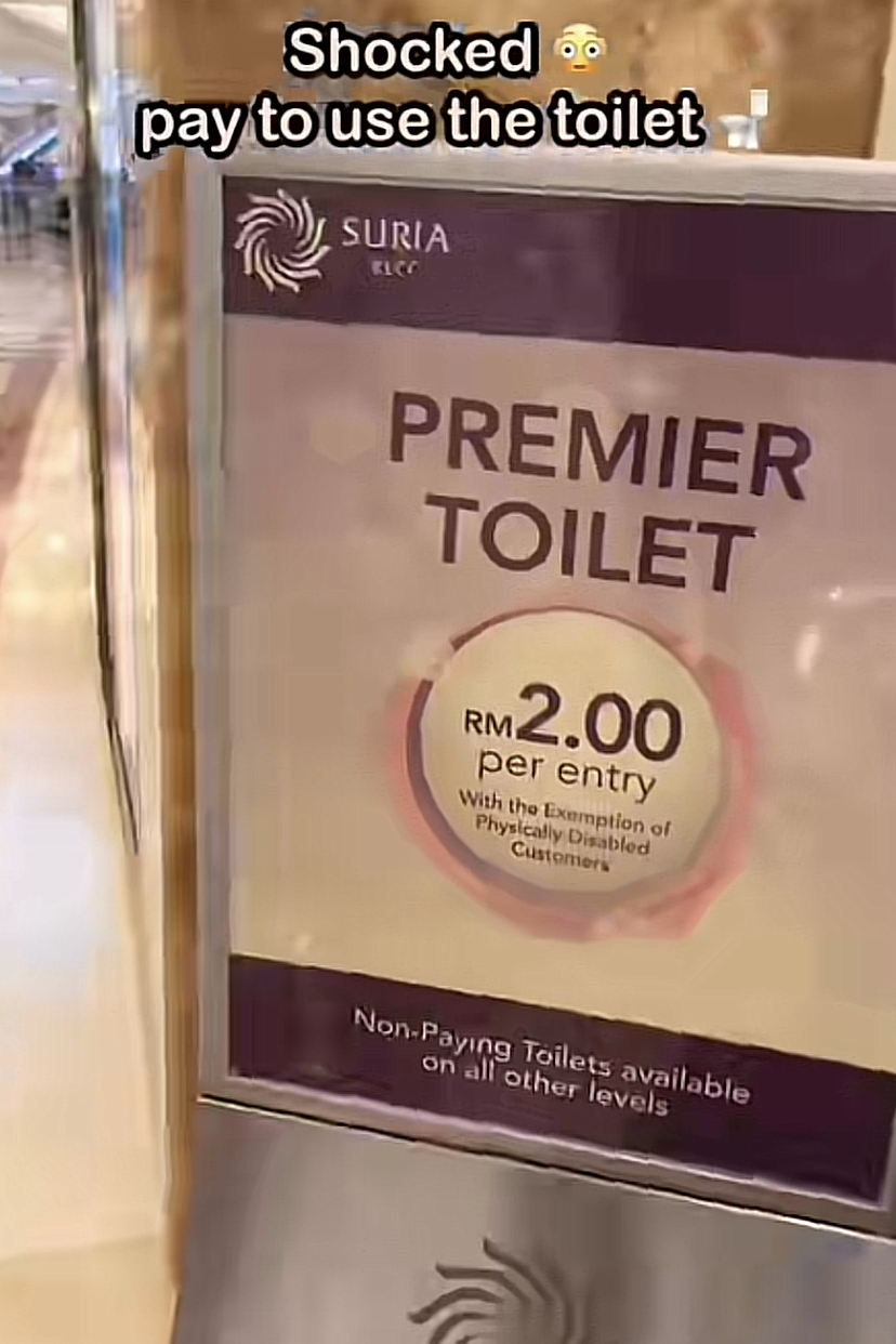 Korean tourists shocked over rm2 entry fee at klcc toilet | weirdkaya