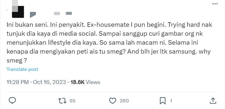 M’sian influencer gets bashed online after revealing smeg fridge at her ppr home is a replica comment 1